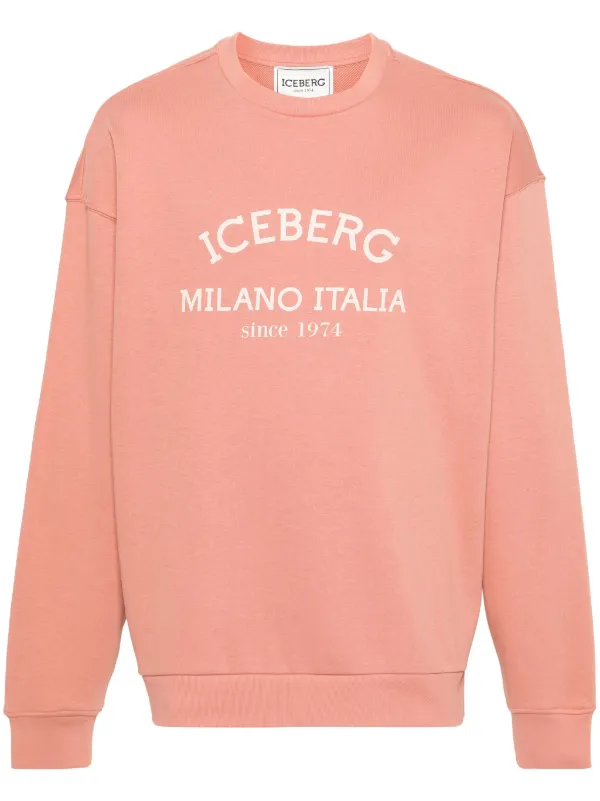 Iceberg Moletom Com Estampa De Logo Laranja FARFETCH BR