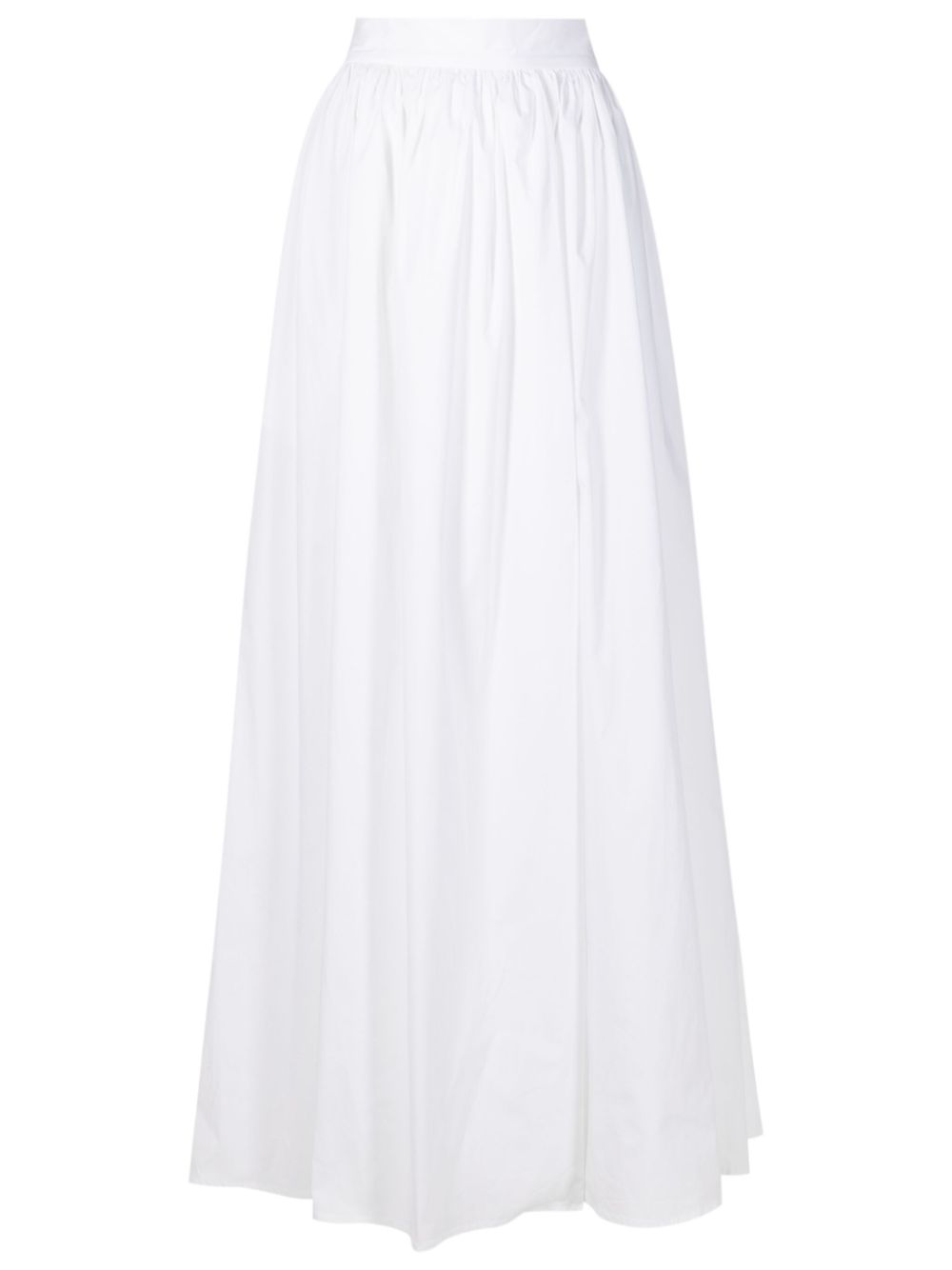 Adriana Degreas side-slit maxi skirt - White