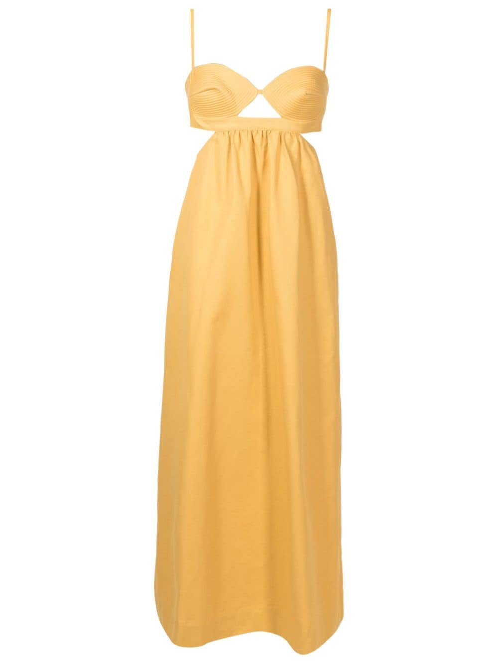 Adriana Degreas Cotton-blend Beach Dress In Yellow