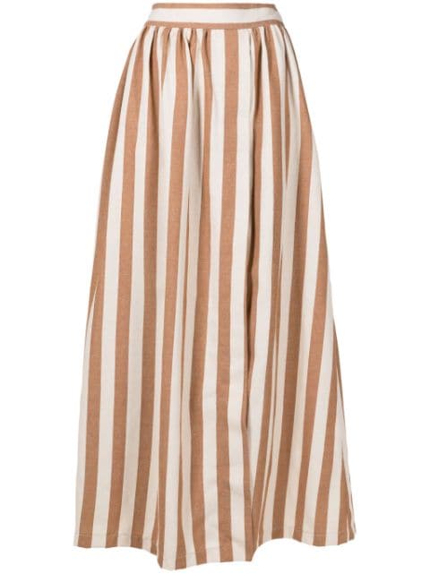 Adriana Degreas striped maxi skirt