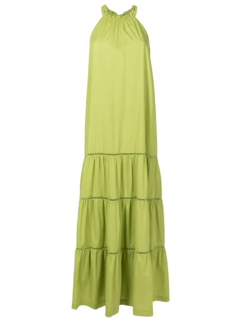 Adriana Degreas tiered cotton maxi dress