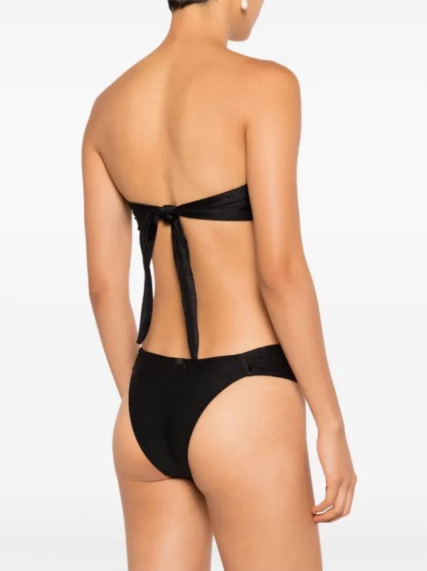 【Adriana Degreas】ベルト水着 Black Geometric Straps Bikini | ADRIANA DEGREAS