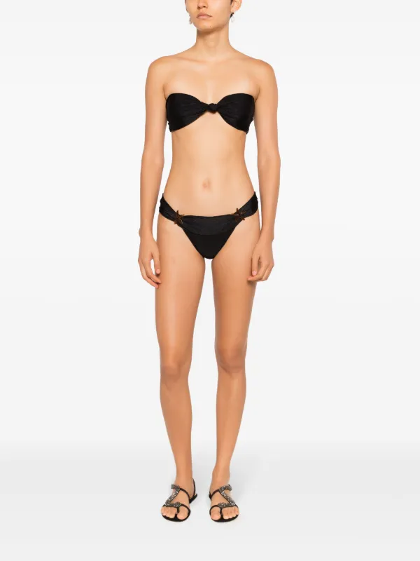 【Adriana Degreas】ベルト水着 Adriana Degreas Strapless stretch-jersey Bikini | Black