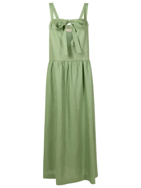Adriana Degreas self-tie linen maxi dress
