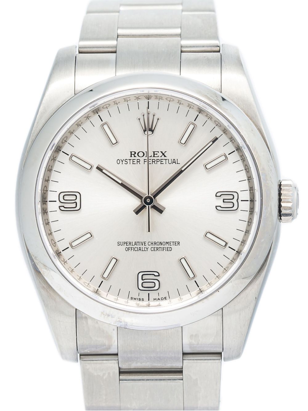 Rolex Pre-owned Oyster Perpetual horloge - Zilver