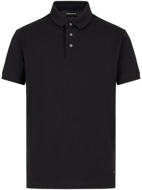 Emporio Armani logo-embroidered cotton polo shirt Men