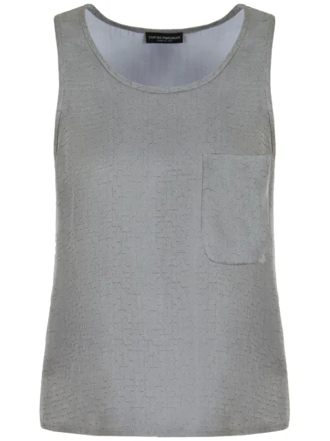 Emporio Armani geometric-motif tank top