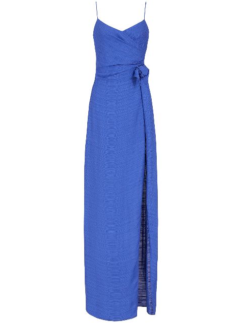 Emporio Armani knotted V-neck gown