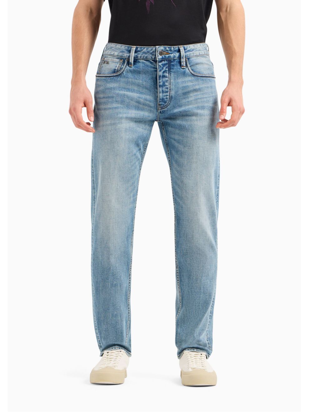 Emporio Armani Slim-fit jeans Blauw