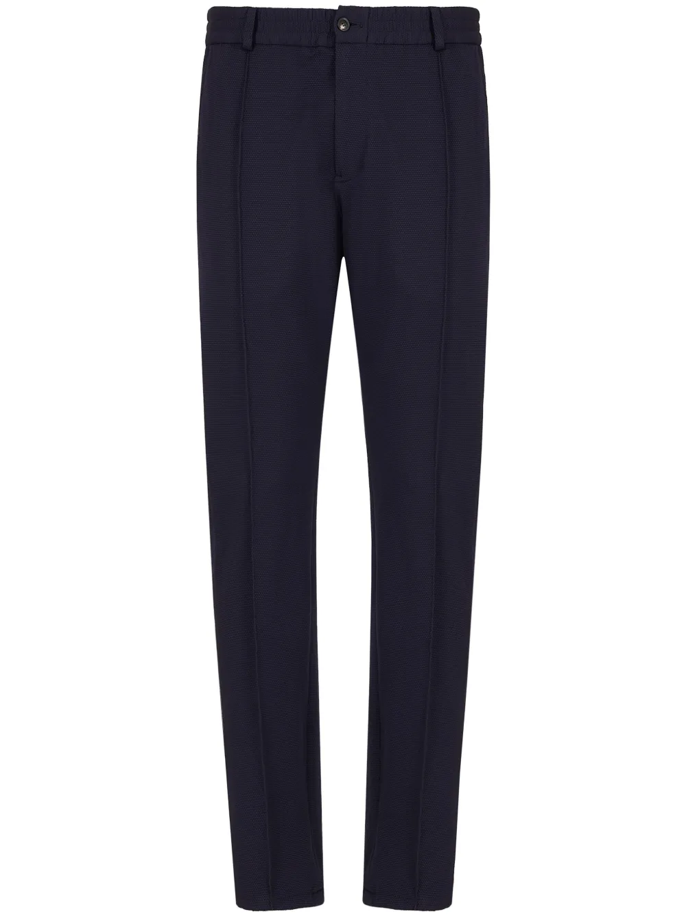 Emporio Armani Elasticated-waist Trousers In Blue