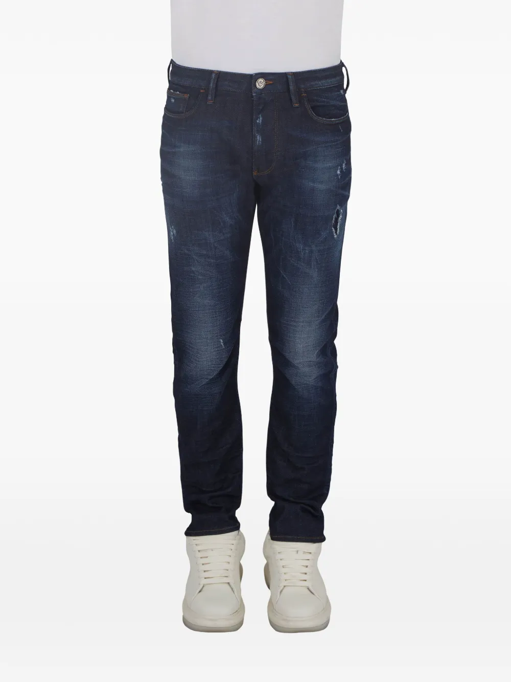 Emporio Armani Straight jeans Blauw