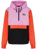 Ea7 Emporio Armani colour-block hooded performance top - Pink