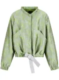 Emporio Armani jacquard bomber jacket - Green
