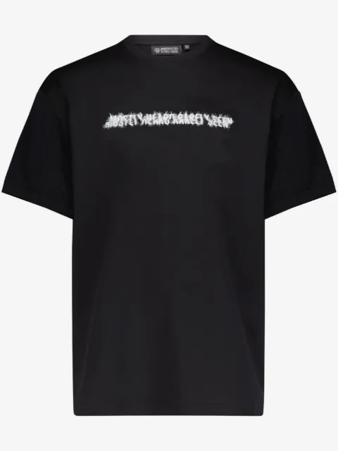 Mostly Heard Rarely Seen logo-embroidered cotton T-shirt