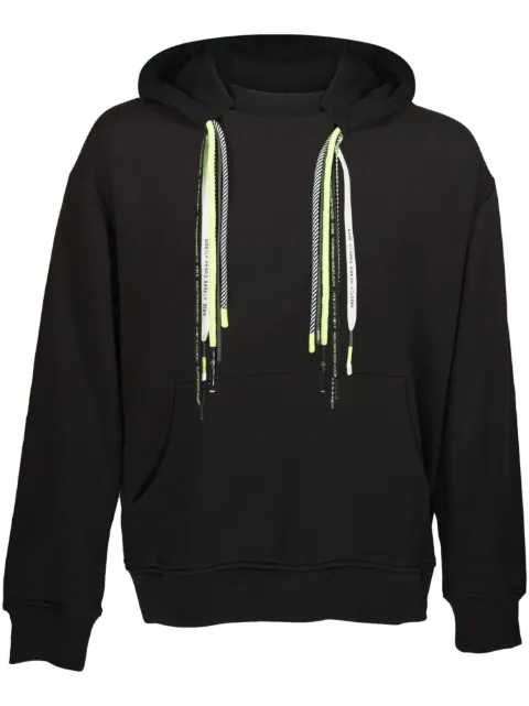 Mostly Heard Rarely Seen panelled cotton hoodie