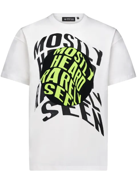 Mostly Heard Rarely Seen playera con logo estampado