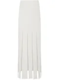 Rosetta Getty fringed maxi skirt - Neutrals