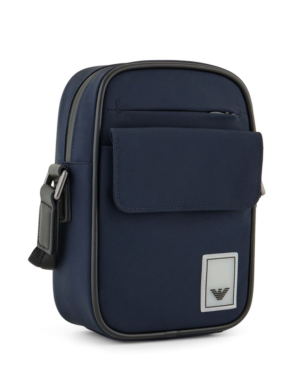 Shop Emporio Armani Travel Essentials Messenger Bag In 蓝色