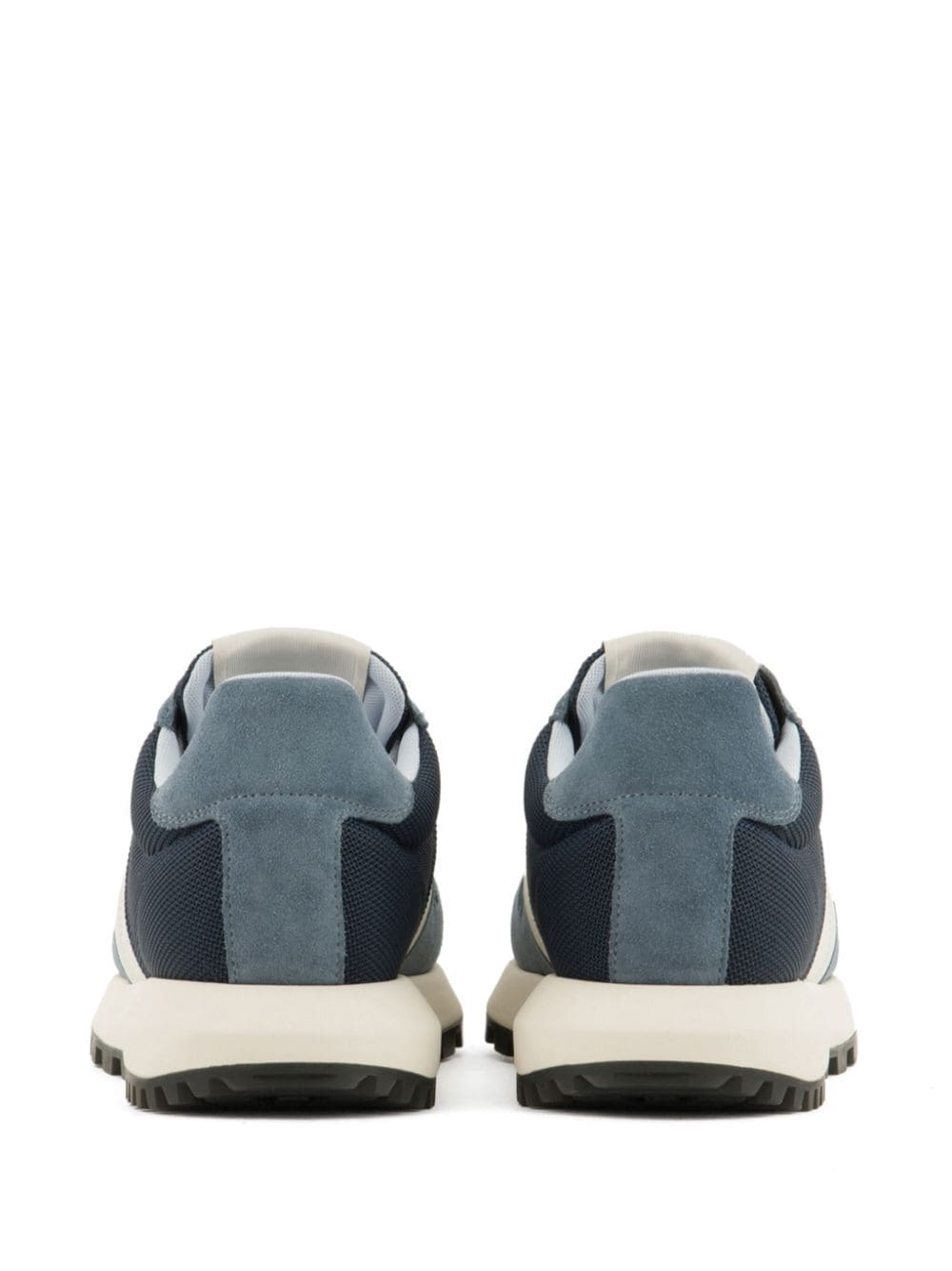 Shop Emporio Armani Colour-block Low-top Sneakers In Blue