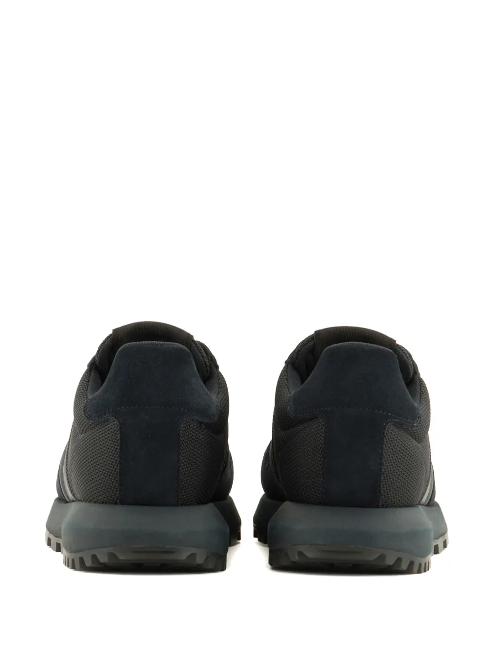 Emporio Armani Panelled Low-top Sneakers In Black | 