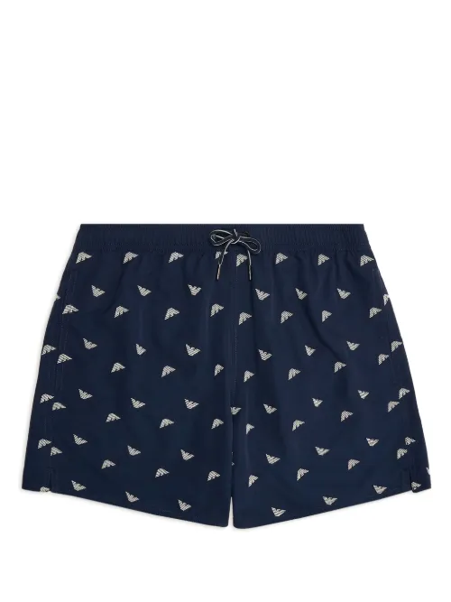 Short de bain à logo brodé - Emporio Armani - Modalova