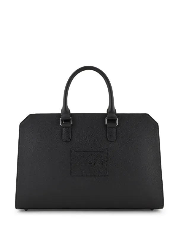 Armani shop leather briefcase