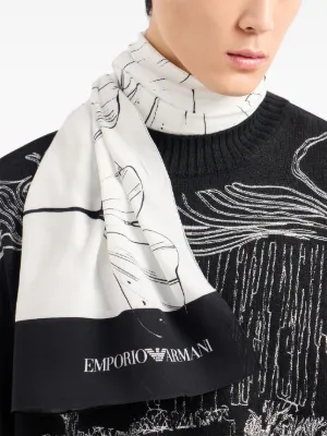 Armani scarf mens sale 2025