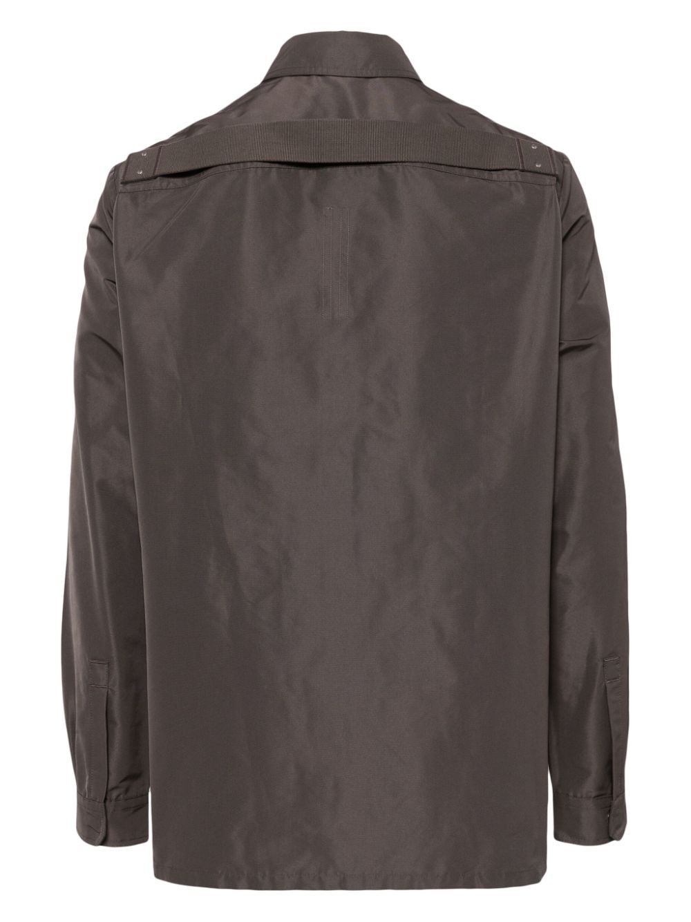Shop Rick Owens Fogpocket Classic-collar Shirt In Grey