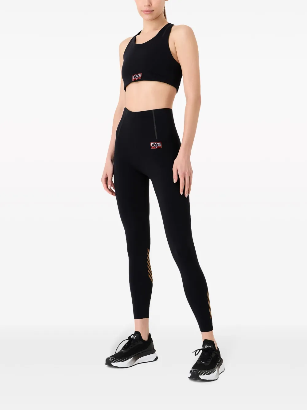 EA7 LOGO-APPLIQUÉ SPORTS BRA