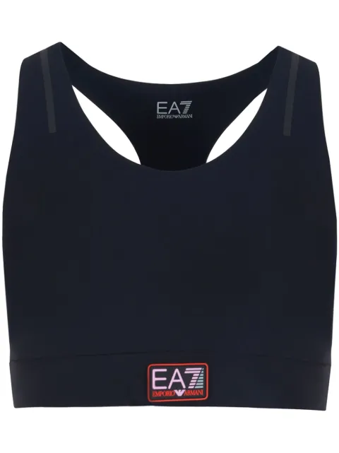 Ea7 Emporio Armani bra deportivo con aplique del logo