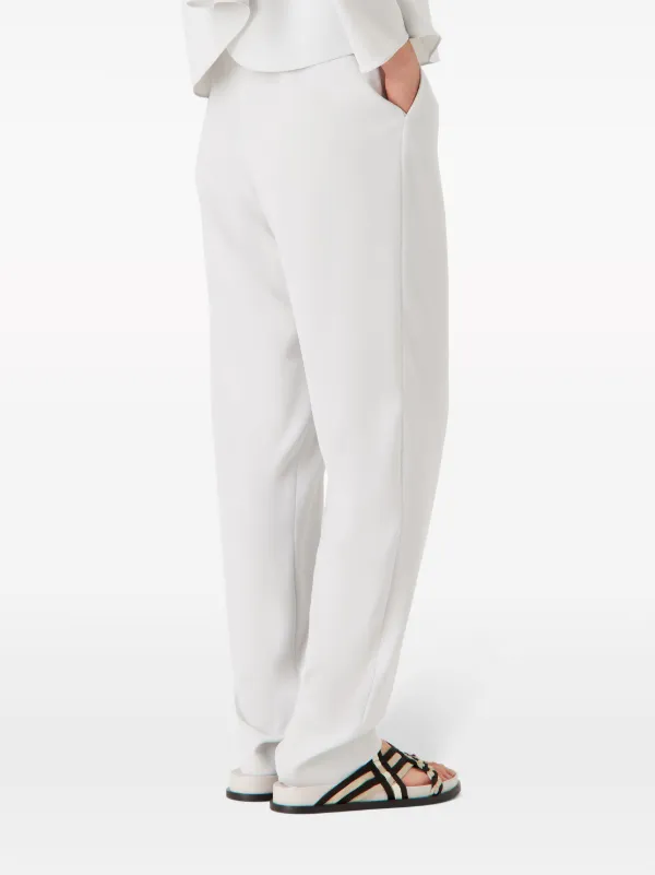 パンツ EMPORIO ARMANI Women Straight Pants EW000737AF14857UB081 BLU Emporio Armani Cropped Straight-Leg Cotton Couture Trousers