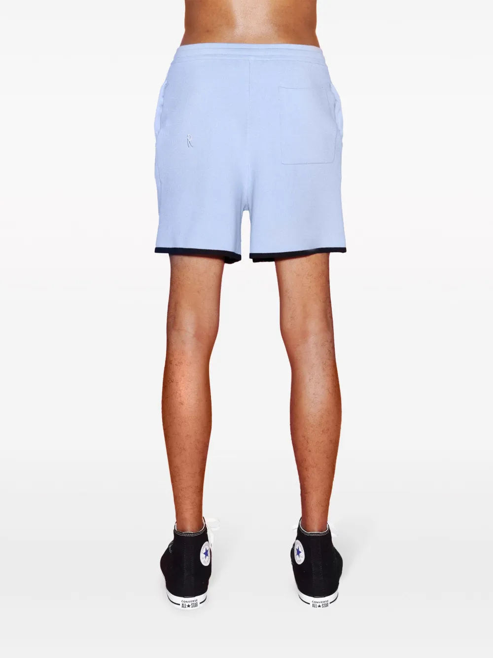 Shop Rosetta Getty X Violet Getty Track Shorts In Blue