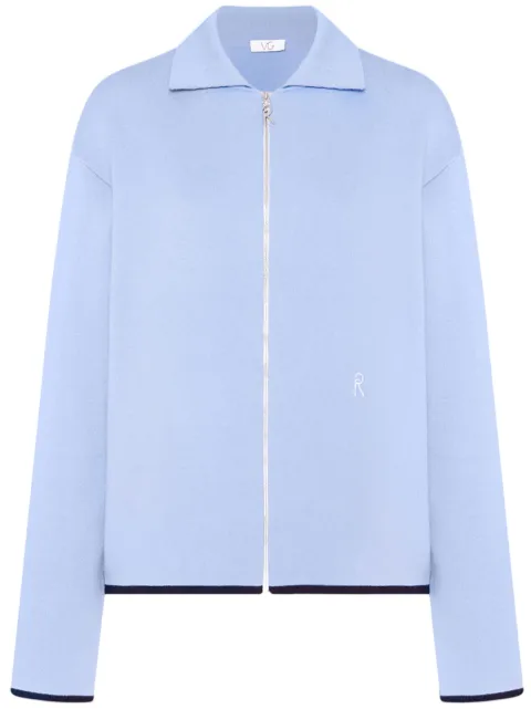 Rosetta Getty x Violet Getty logo-embroidered cardigan