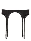 Fleur Du Mal Le Stretch lace garter belt - Black