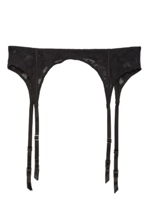 Wolford Satin Stocking Belt | Black | FARFETCH GE