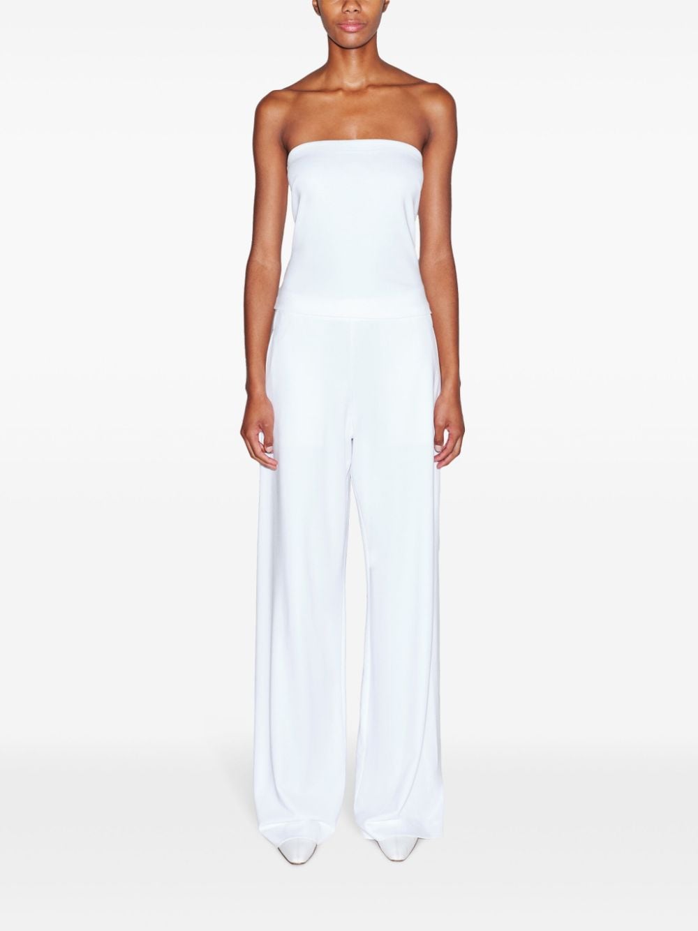 Shop Rosetta Getty Wide-leg Trousers In White