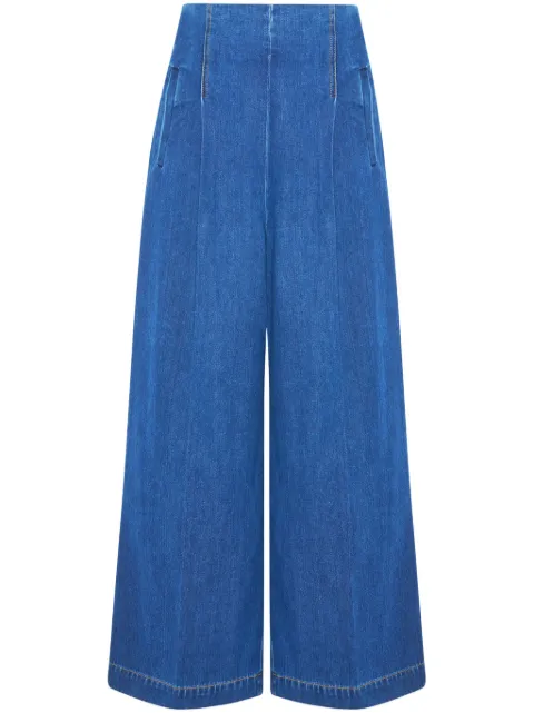 Rosetta Getty high-rise wide-leg jeans