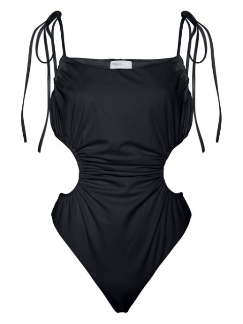 Rosetta Getty ruched cut-out swimsuit