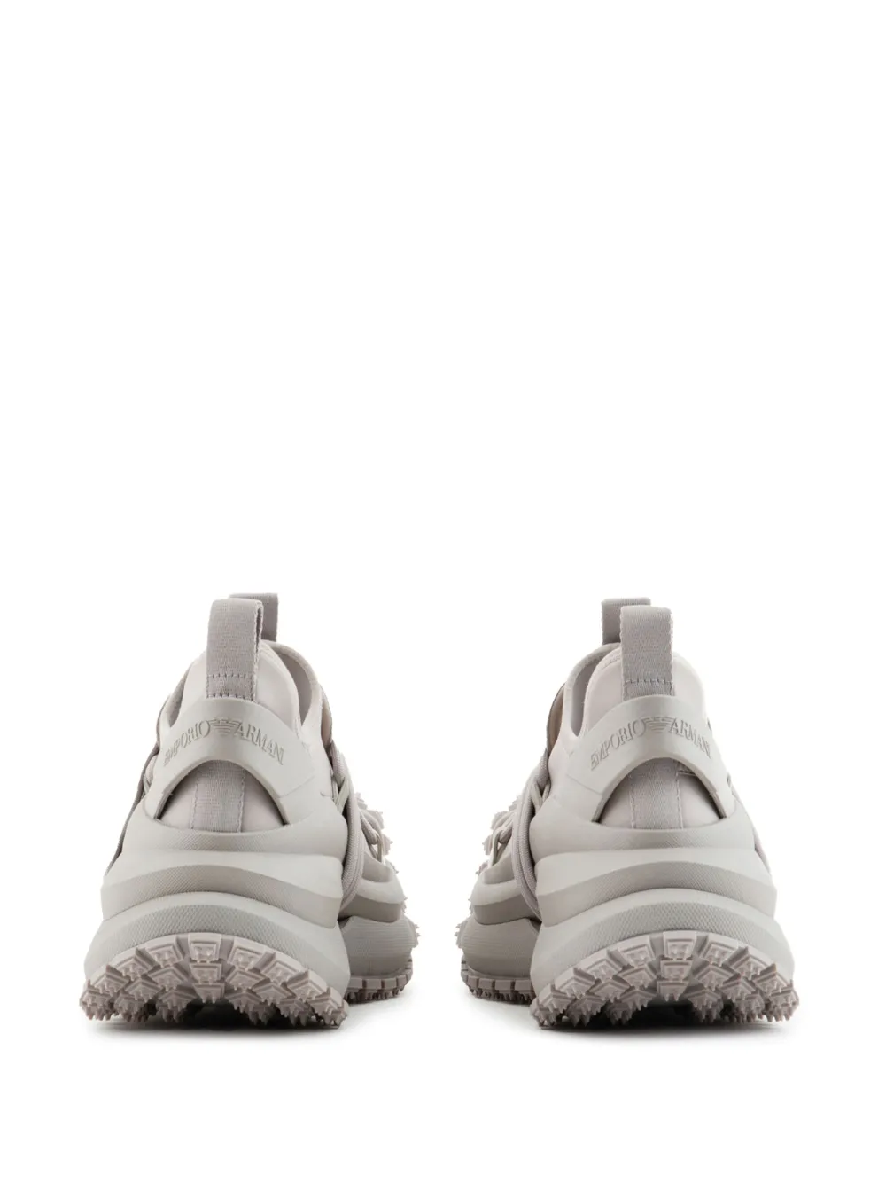 Emporio Armani panelled chunky sneakers Neutrals