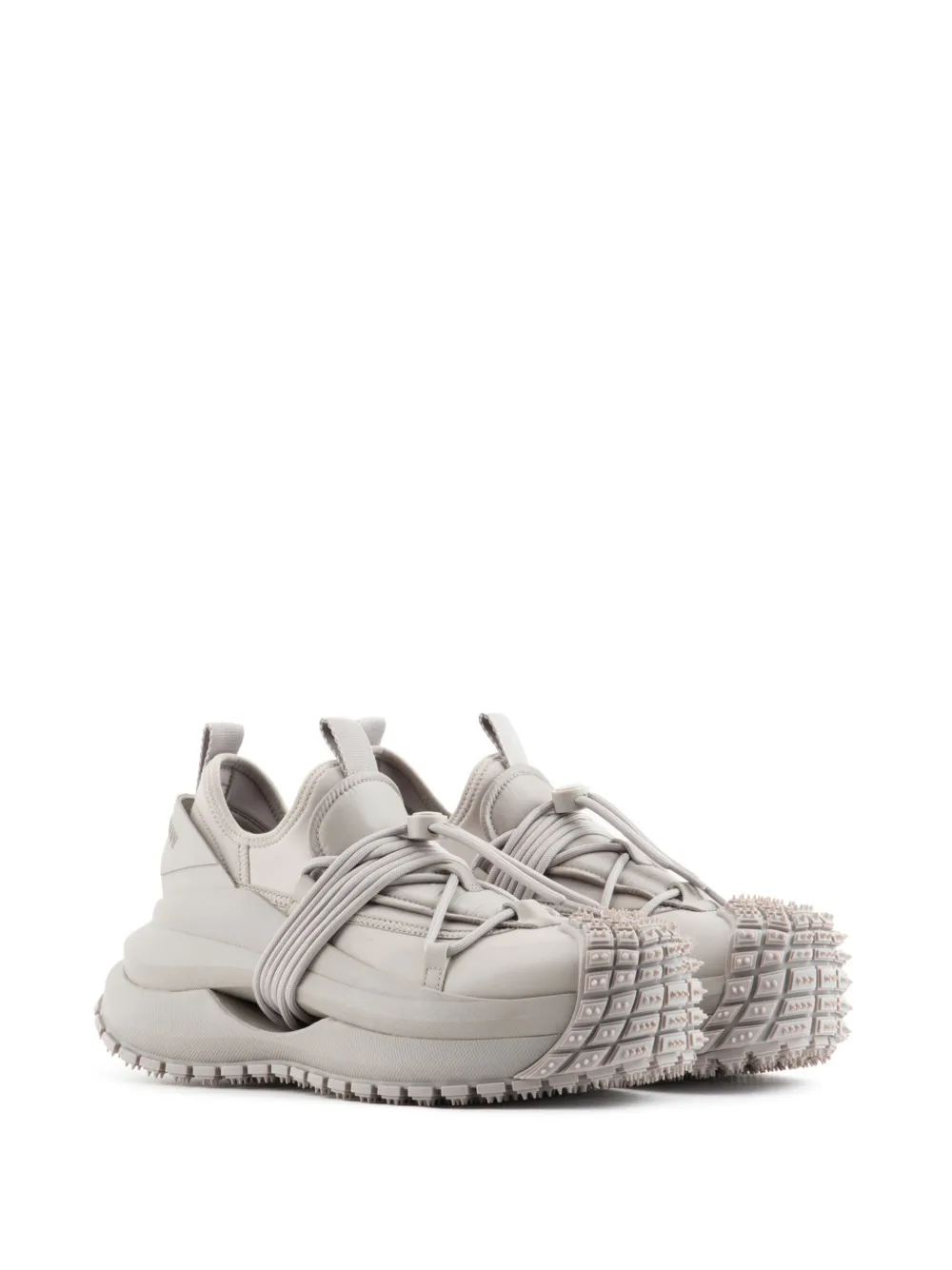 Emporio Armani panelled chunky sneakers Neutrals