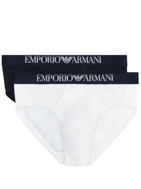 Emporio Armani pack de dos bóxeres con logo en la pretina