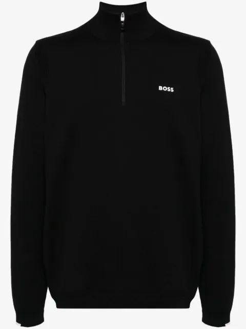 BOSS logo-appliqué sweatshirt