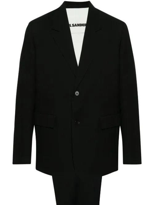 Jil Sander costume en laine - Noir - Jil Sander - Modalova