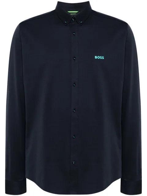 BOSS camisa con logo en relieve