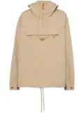 Prada triangle-logo cotton windbreaker - Neutrals