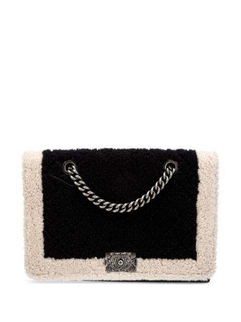 CHANEL 2015 large Chanel Boy shoulder bag Men