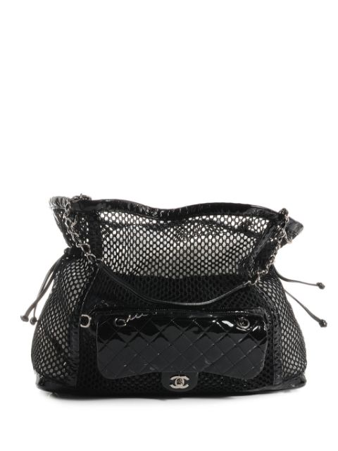 HOT SALE CHANEL 2011 Classic Flap mesh shoulder bag Women