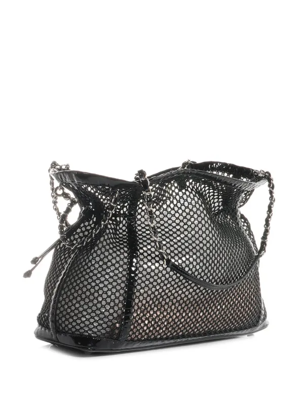 CHANEL Pre-Owned 2011 Classic Flap Mesh Shoulder Bag Black FARFETCH ID