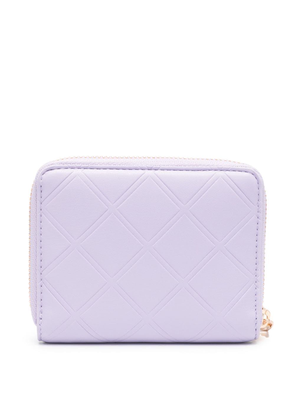 Shop Liu •jo Rhinestone-embellished Bi-fold Wallet In Purple