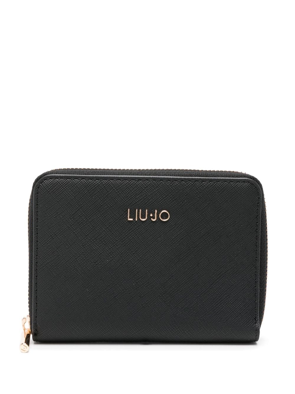 Liu •jo Logo-plaque Bi-fold Wallet In Black
